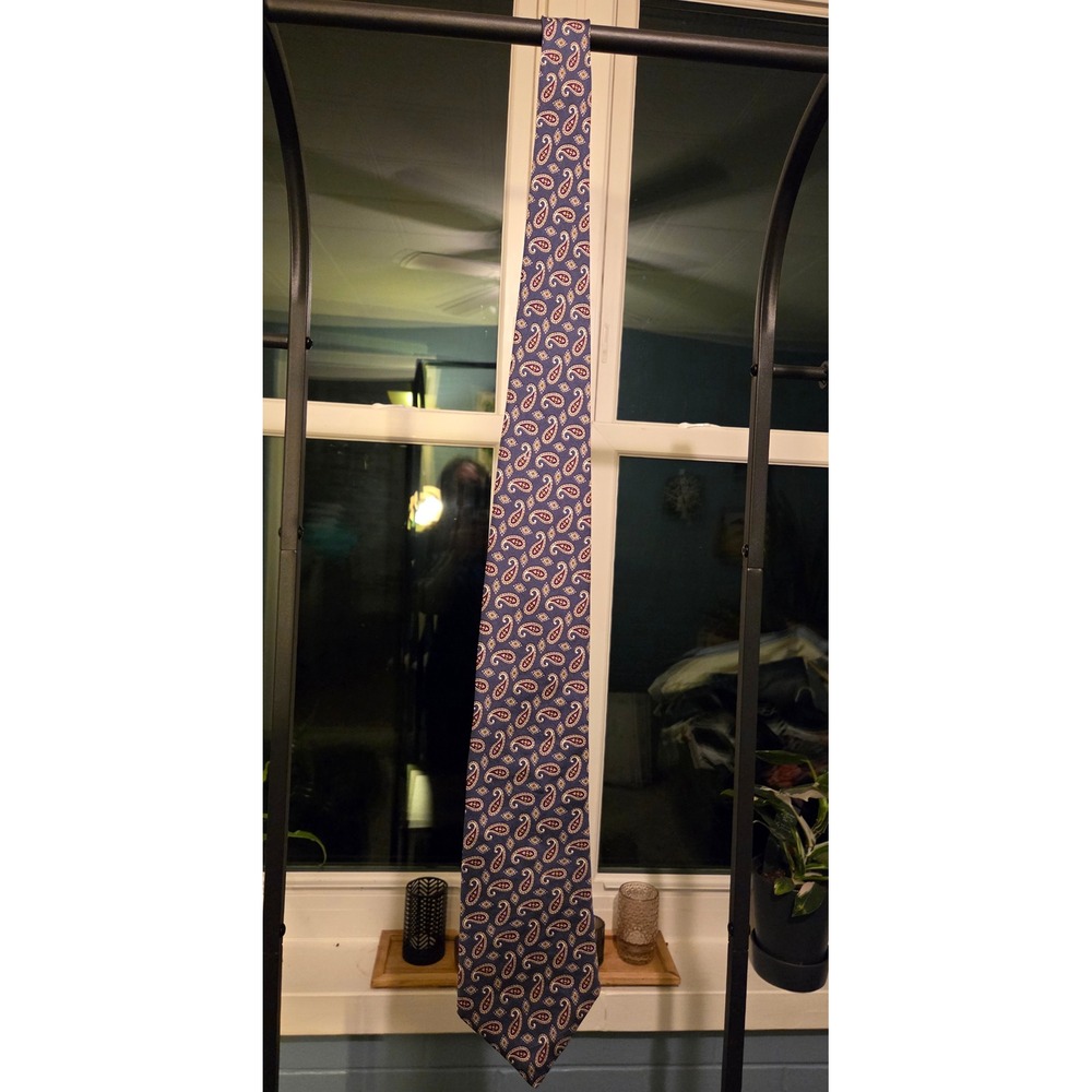 Robert Stock Paisley Necktie Silk Handmade Classic Patterned Men's‎ Tie
